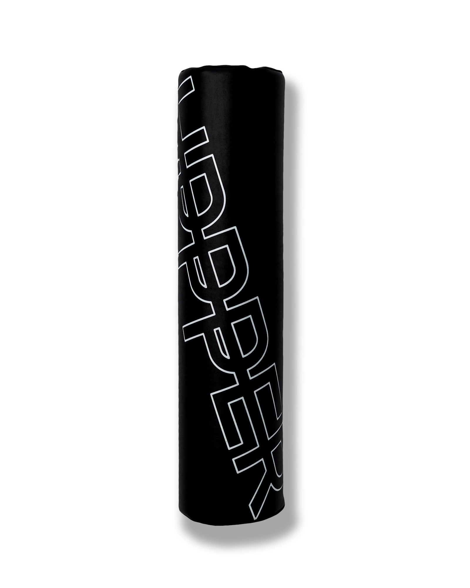 black uppper barbell pad with dense foam padding on white background