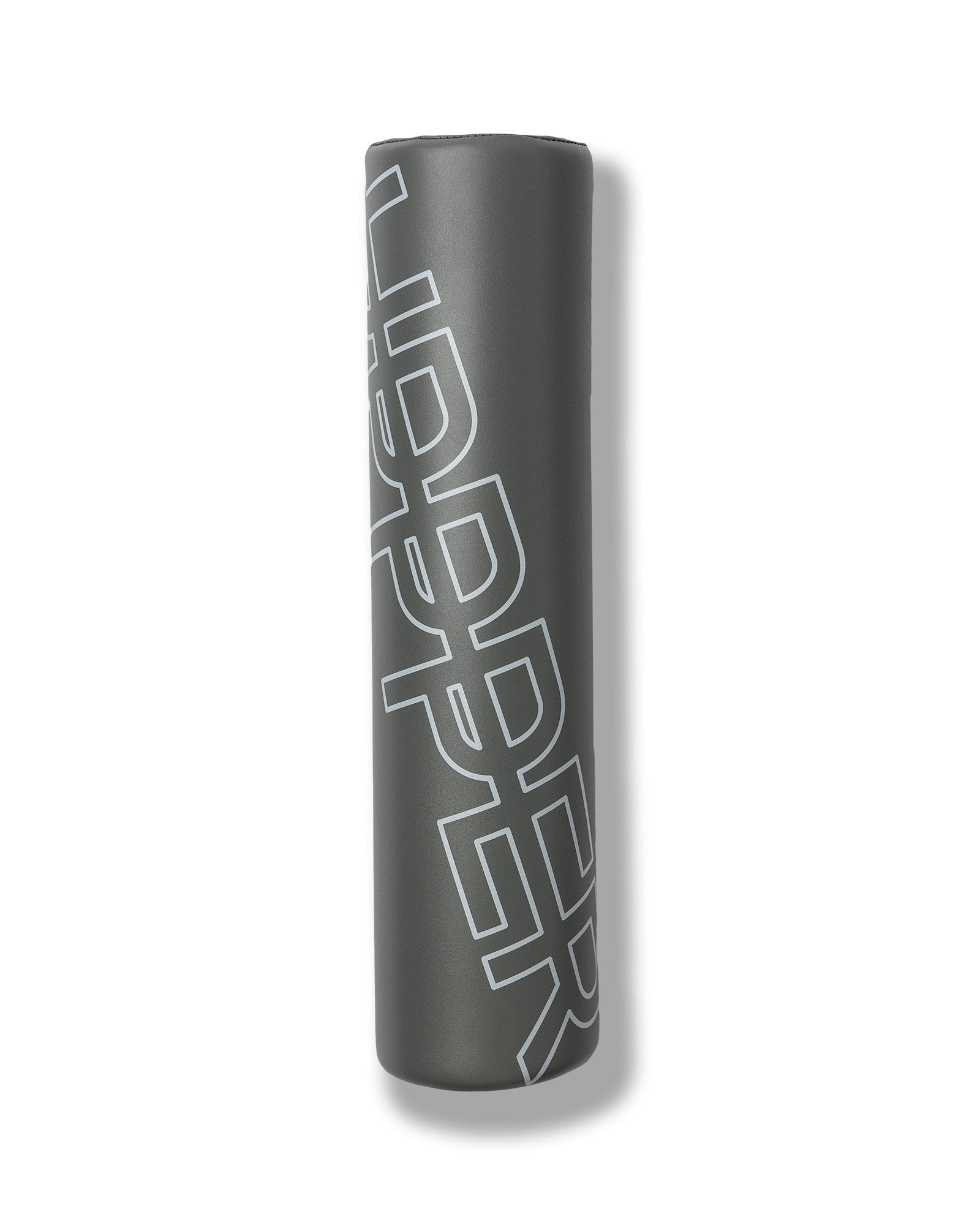 grey uppper barbell pad with dense foam padding on white background