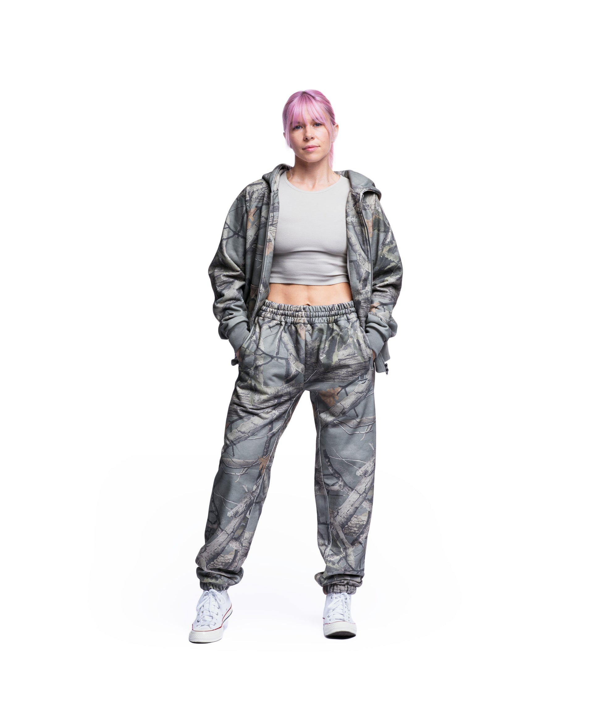 camo uppper sweatpants mens lifestyle shot