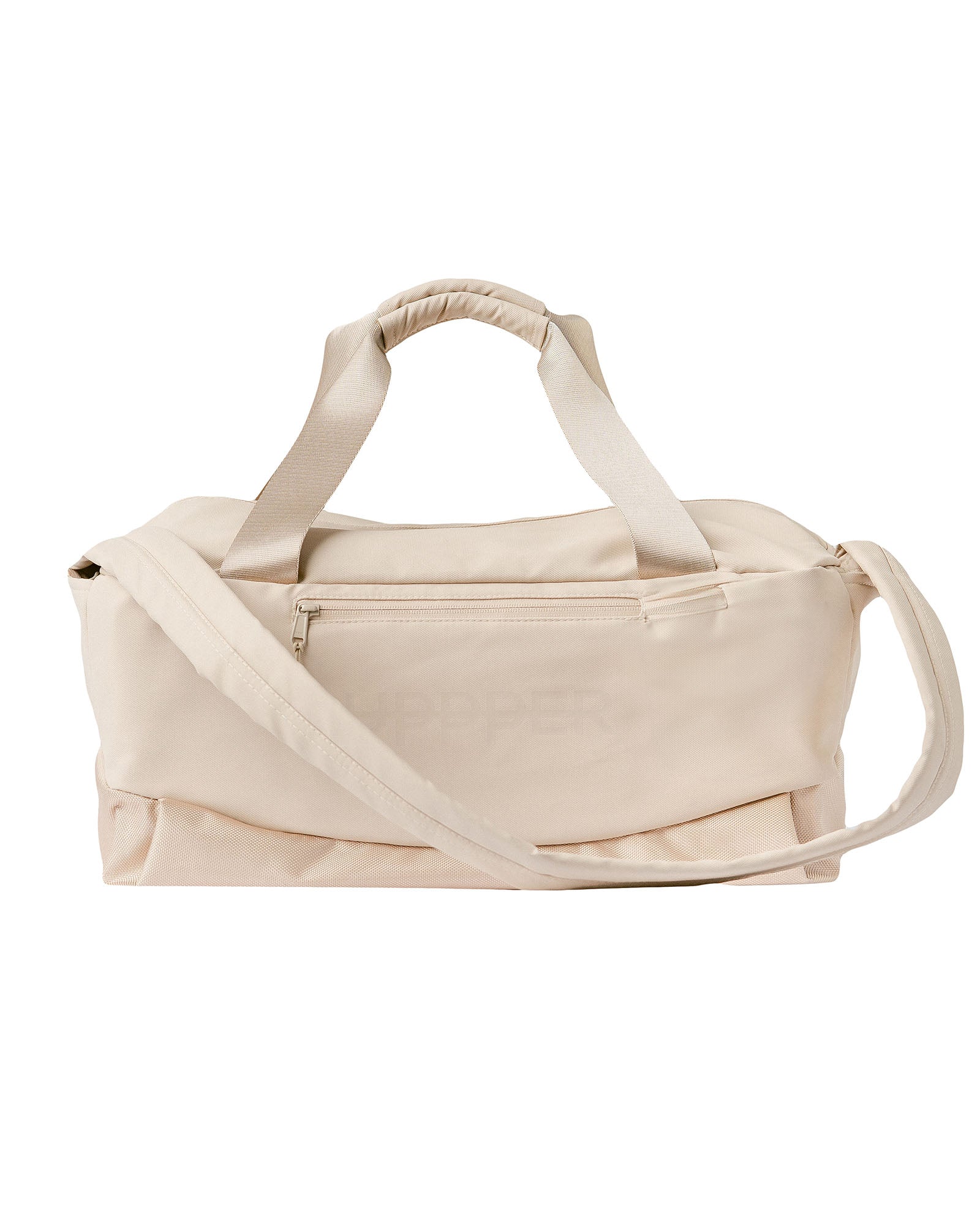sail uppper gym bag open showing spacious interior and organization compartments