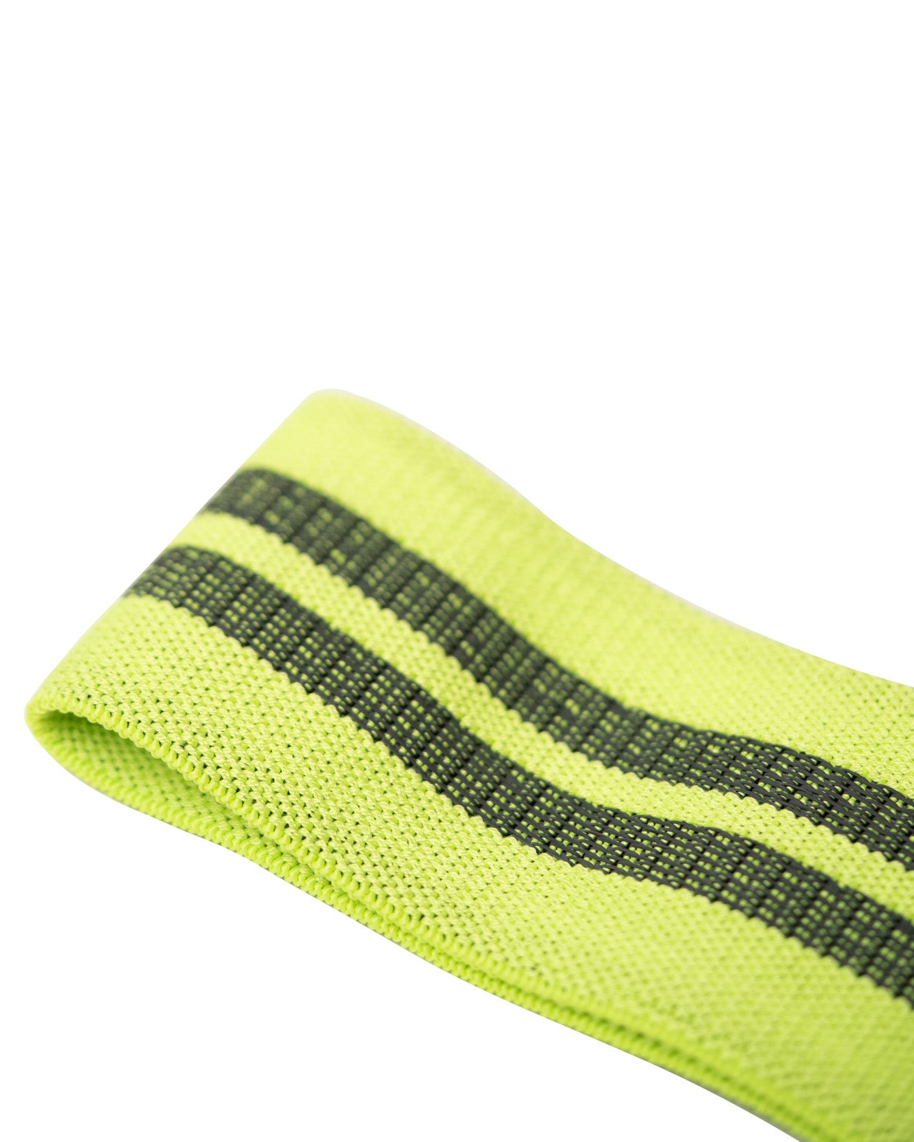 inside of neon green uppper hip resistance band 