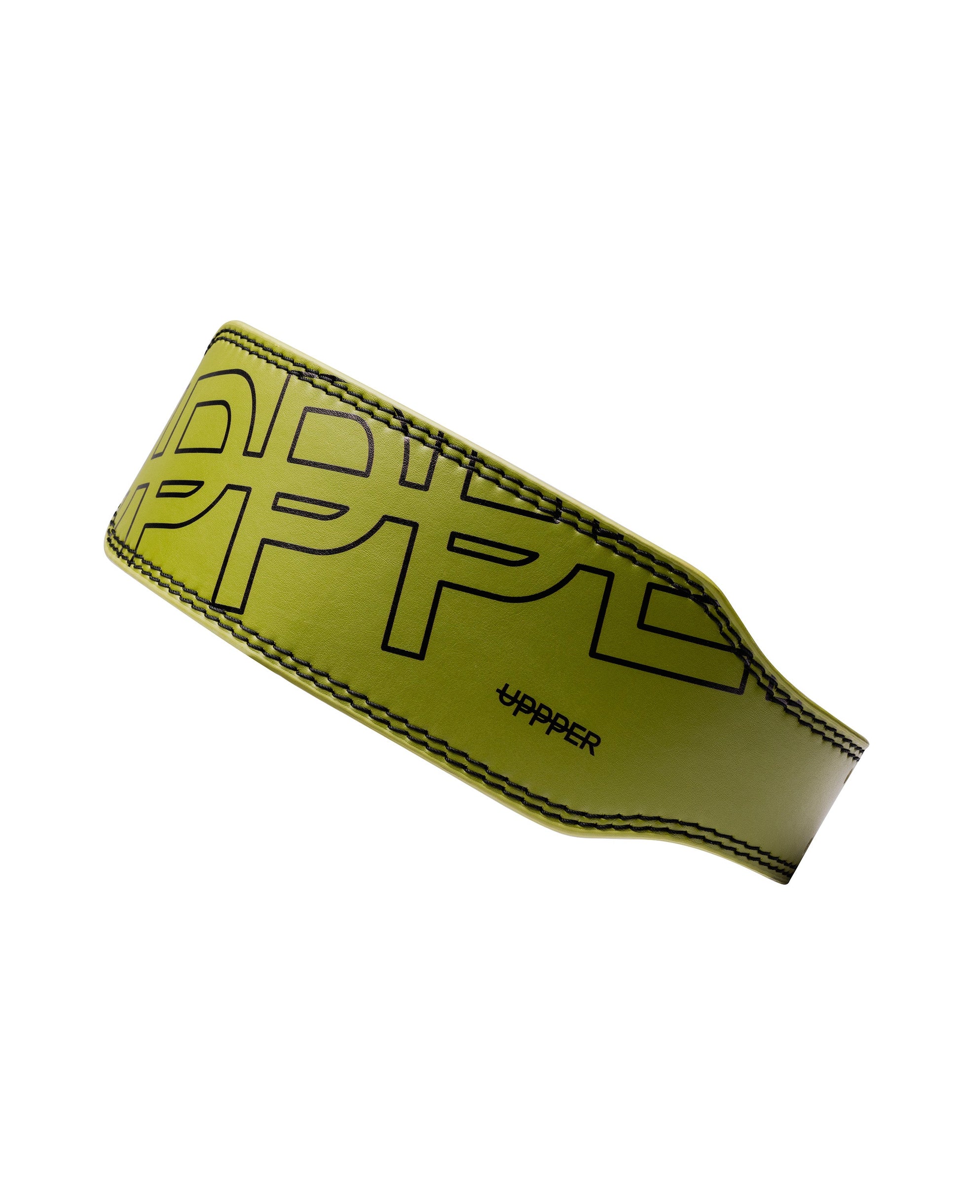 khaki uppper lifting belt shown at angle on white background